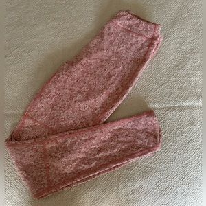 Gymshark workout leggings in a light coral pink